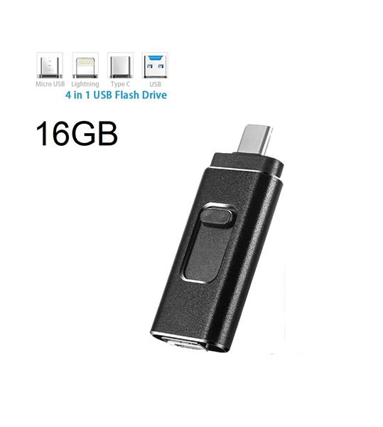 Grote foto drphone easydrive 16gb 4 in 1 flashdrive otg usb 3.0 usb c micro usb ligtning iphone a computers en software overige computers en software