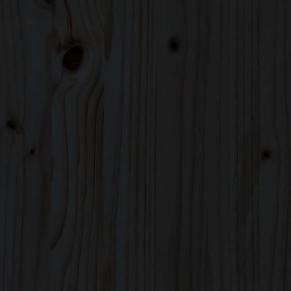 Grote foto vidaxl ligbedden 2 st met tafeltje massief grenenhout zwart tuin en terras tuinmeubelen