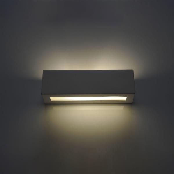 Grote foto muurlamp vega wit wandlamp keramisch met glas e27 ip20 230v huis en inrichting overige