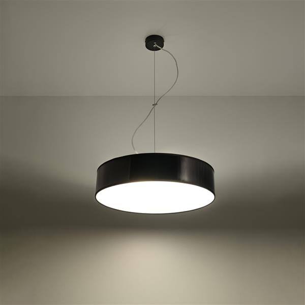 Grote foto plafondlamp arena 45 zwart 3x e27 excl lichtbron 45cm x 111cm ip20 230v ac huis en inrichting overige