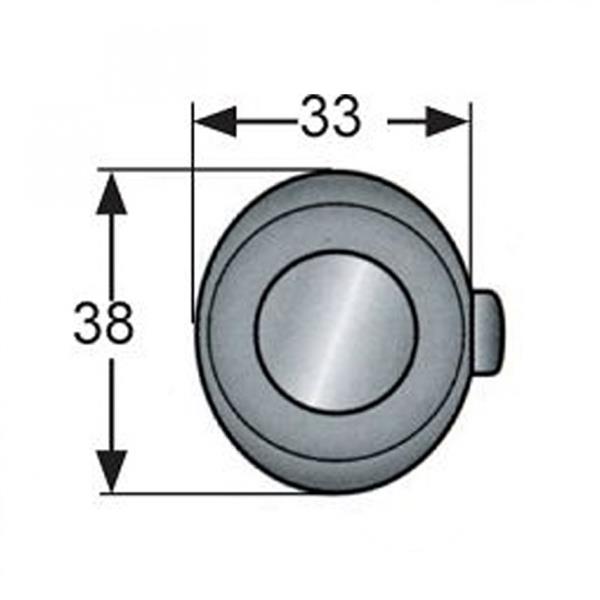 Grote foto pushlock ovaal chroom caravans en kamperen caravan accessoires