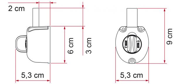 Grote foto fiamma safe door guardian caravans en kamperen caravan accessoires