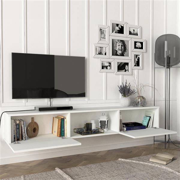 Grote foto en.casa tv meubel paltamo zwevend 180x31x29 5 cm wit huis en inrichting overige