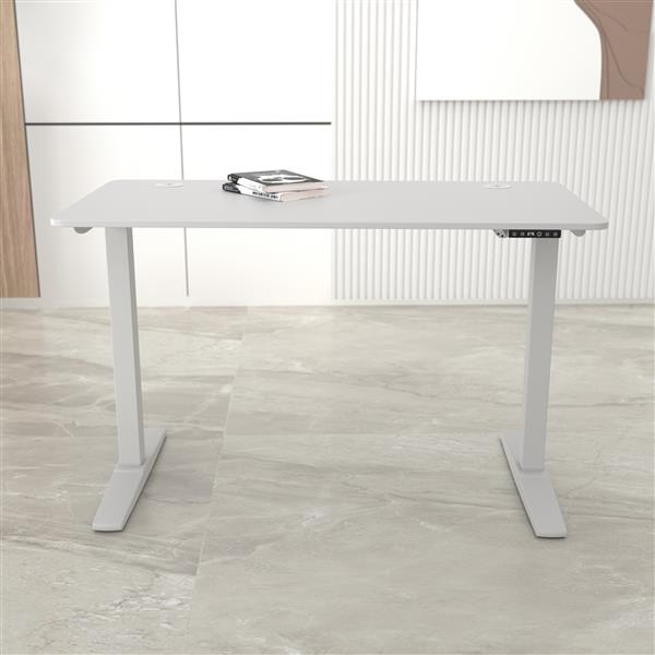 Grote foto pro.tec tafel kento zit sta elektrisch verstelbaar 120x60x73 118 cm wit huis en inrichting stoelen