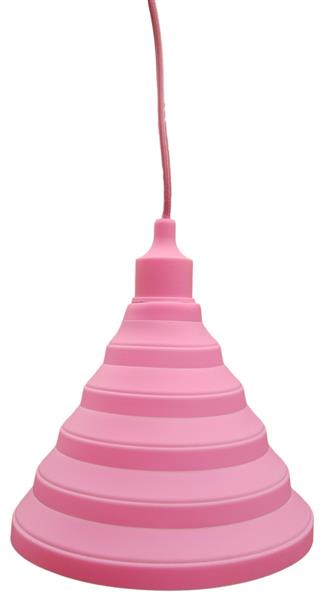 Grote foto led lamp diy vouwbare hanglamp strijkijzer snoer e27 siliconen fitting roze huis en inrichting overige