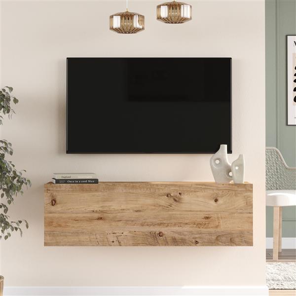 Grote foto en.casa tv meubel lapinlahti 100x31 5x29 5cm houtkleurig huis en inrichting overige