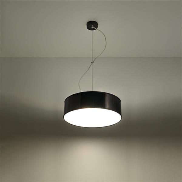 Grote foto plafondlamp arena 35 zwart 2x e27 excl lichtbron 35cm x 111cm ip20 230v ac huis en inrichting overige