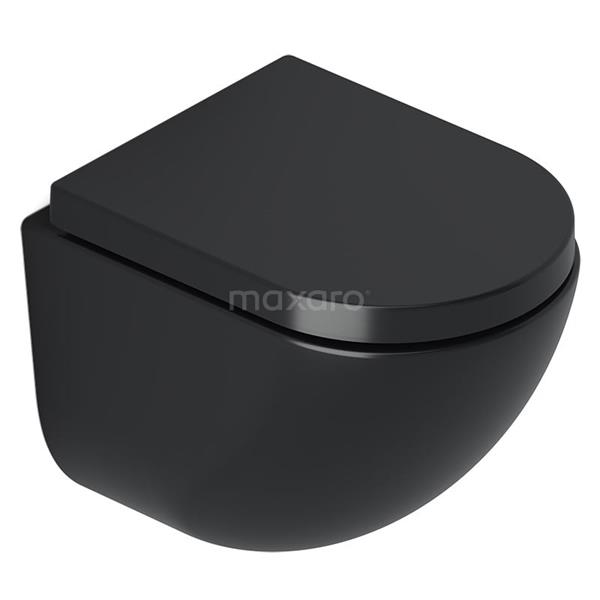 Grote foto hangend toilet colorato easy clean mat zwart huis en inrichting toiletten