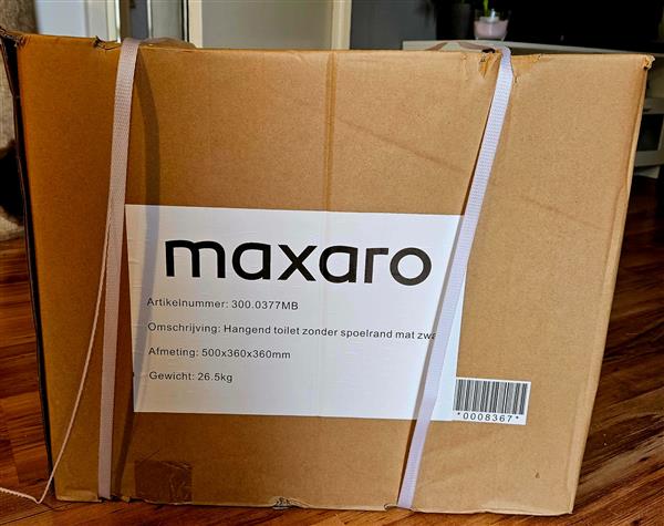 Grote foto hangend toilet colorato easy clean mat zwart huis en inrichting toiletten