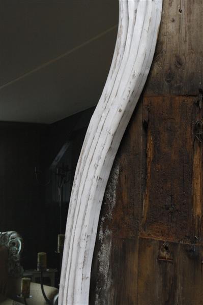 Grote foto garcia sierspiegel wit hout met kuif 180 cm huis en inrichting complete badkamers