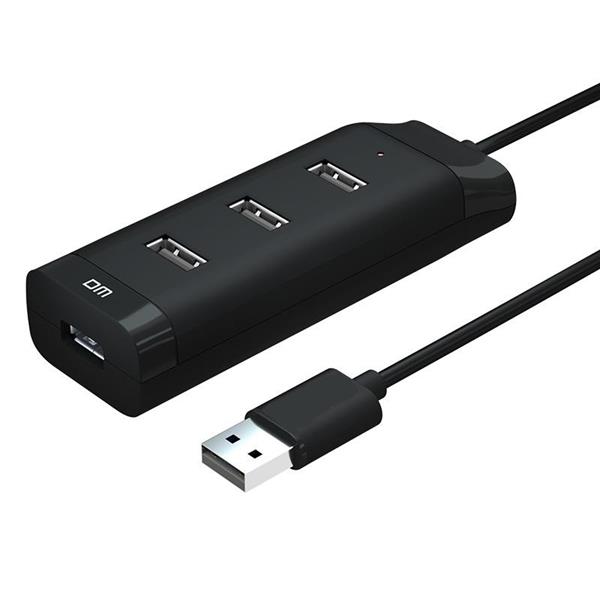 Grote foto drphone dm ch6 4 poorten usb2.0 hub 480mbps splitter verdeler 120cm zwart computers en software overige computers en software