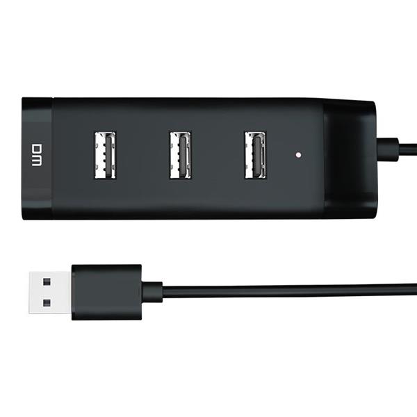 Grote foto drphone dm ch6 4 poorten usb2.0 hub 480mbps splitter verdeler 120cm zwart computers en software overige computers en software