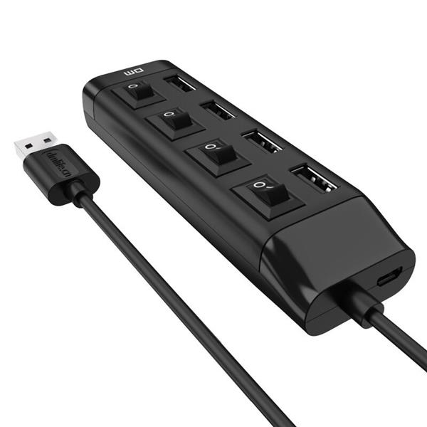 Grote foto drphone dm chb5 4 poorts usb hub met aan uit schakelaar usb 2.0 480mbps extender splitter voor p computers en software overige computers en software