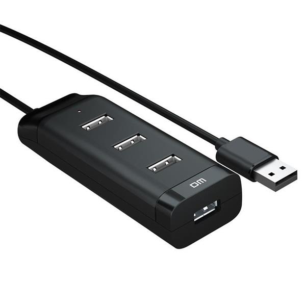 Grote foto drphone dm ch6 4 poorten usb2.0 hub 480mbps splitter verdeler 120cm zwart computers en software overige computers en software