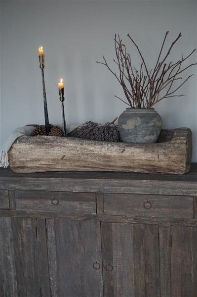 Grote foto oud houten trog h25 x b99 x d30 cm huis en inrichting woningdecoratie