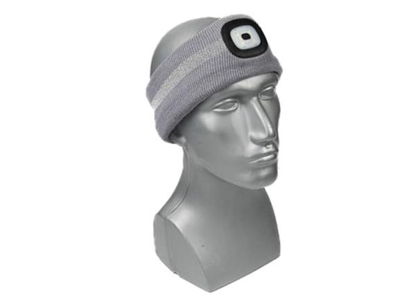 Grote foto benson hoofdband met verlichting smd led verlichting one size grijs sport en fitness fitness
