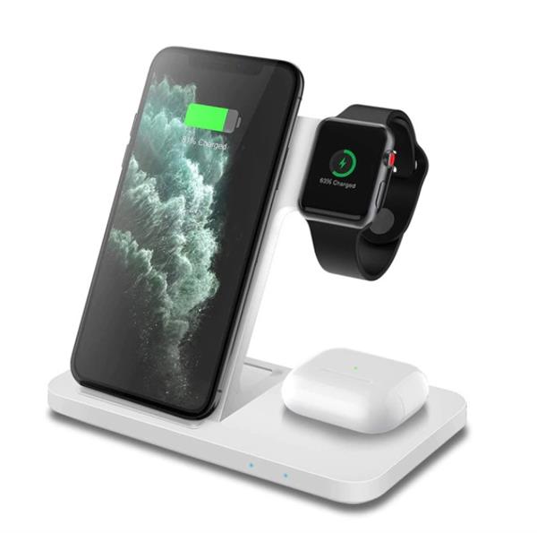 Grote foto drphone legend7 pro 15w 3 in 1 draadloze oplader dock geschikt voor apple watch iphone a telecommunicatie opladers en autoladers
