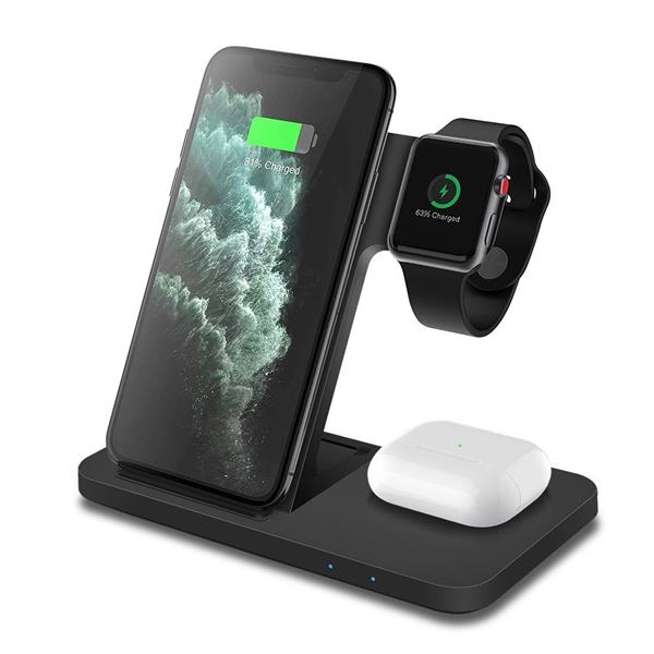 Grote foto drphone legend7 pro 15w 3 in 1 draadloze oplader dock geschikt voor apple watch iphone a telecommunicatie opladers en autoladers