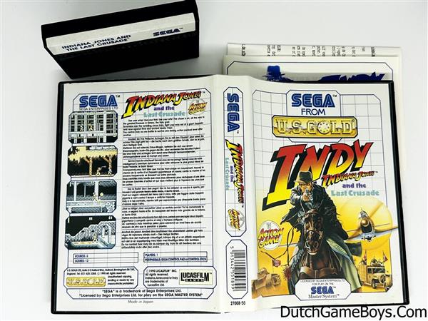 Grote foto sega master system indiana jones and the last crusade spelcomputers games overige games