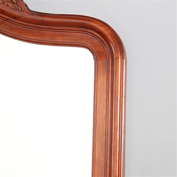 Grote foto antieke spiegels grote schouwspiegel in mahonie ca 1885 facet geslepen gestoken kuif no.891540 antiek en kunst spiegels