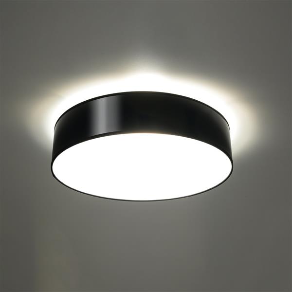 Grote foto plafondlamp arena 55 zwart 4x e27 excl lichtbron 55cm x 11cm ip20 230v ac huis en inrichting overige