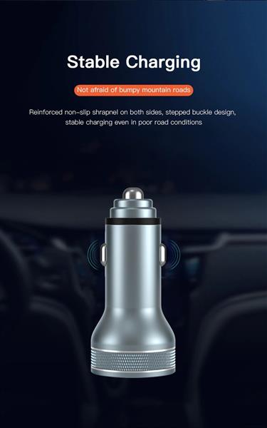 Grote foto drphone invisible3 usb qc3.0 3a 9v autolader snel opladen 12 24v 36w met digitale display spanni telecommunicatie opladers en autoladers