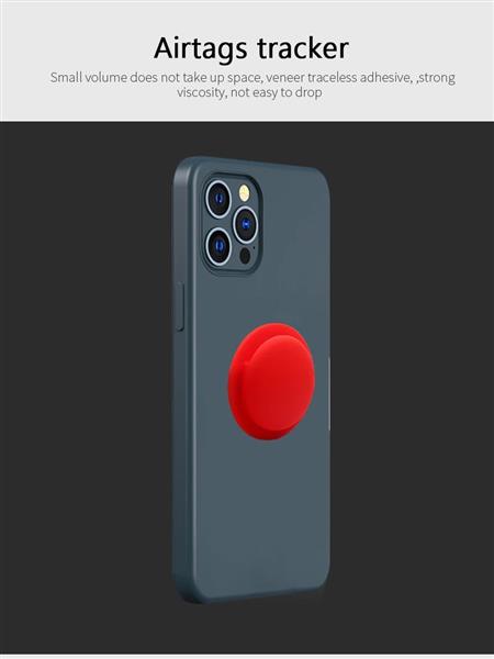 Grote foto drphone ae5 pro zachte siliconen hoesje beschermhoes plakbaar geschikt voor apple airtag telecommunicatie mobieltjes