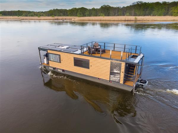Grote foto houseboat floating house woonboot 12 m watersport en boten motorboten en jachten