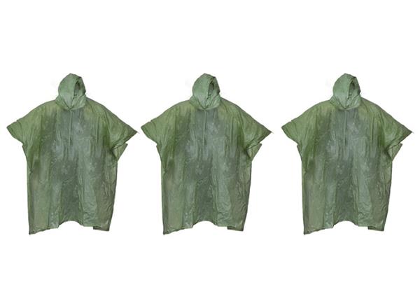 Grote foto 3 benson regenponcho one size groen kleding dames overige kledingstukken