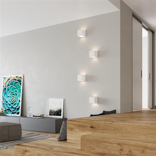 Grote foto muurlamp leo wit wandlamp keramisch met glas e27 ip20 230v huis en inrichting overige