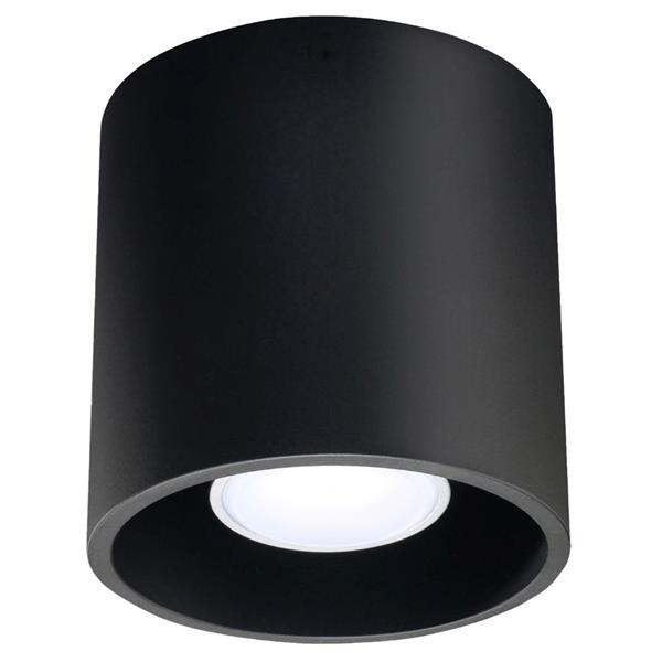 Grote foto plafondlamp orbis 1 zwart 10 cm x 10 cm gu10 ip20 230 v huis en inrichting overige