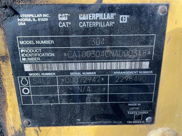 Grote foto caterpillar 304 gr doe het zelf en verbouw kranen en graafmachines