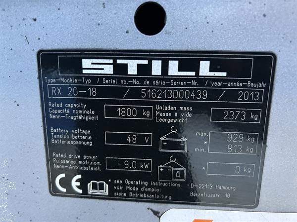 Grote foto vs 21473 elektrische triplex heftruck still rx20 18 vorkenspreider agrarisch heftrucks