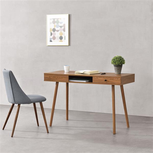 Grote foto bureau laptoptafel habo 115x48x74 cm houtkleurig huis en inrichting stoelen