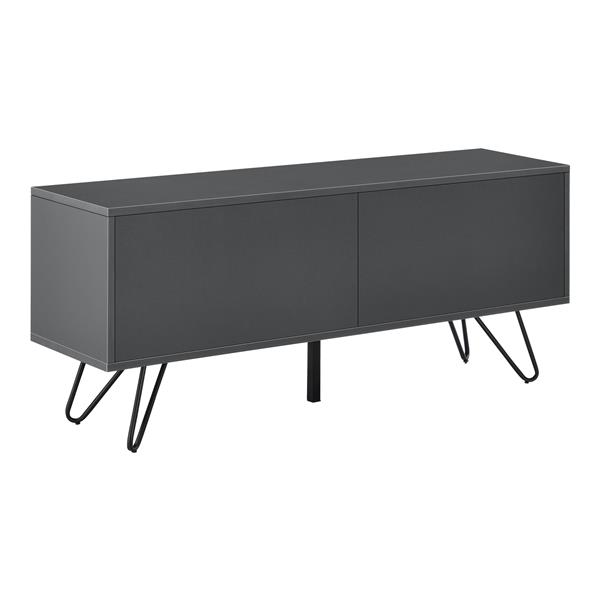 Grote foto commode bollebygd 46 5x110x30 cm donkergrijs en zwart huis en inrichting overige