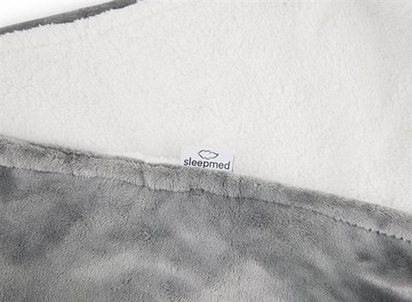 Grote foto sleedmed elektrische deken bovendeken warmtedeken sherpa fleece flanel 180x130 cm timer huis en inrichting woningdecoratie