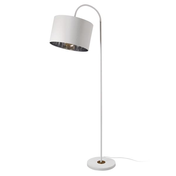 Grote foto vloerlamp staande lamp 173 cm toledo 1xe27 wit huis en inrichting overige