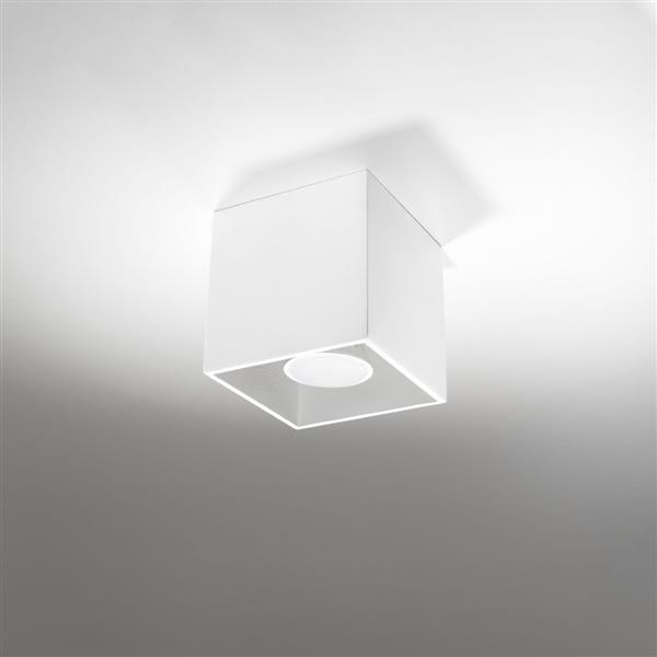 Grote foto plafondlamp quad 1 wit 10 cm x 10 cm gu10 ip20 230 v ac huis en inrichting overige