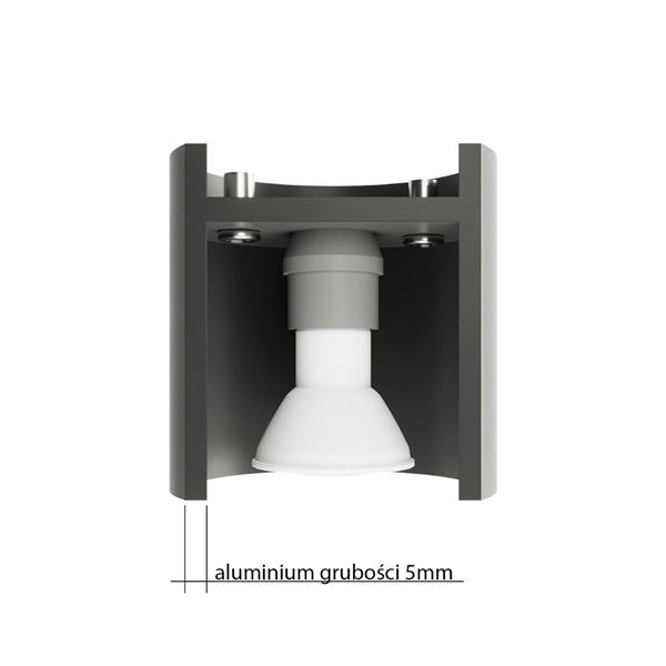 Grote foto plafondlamp orbis 1 wit 10 cm x 10 cm gu10 ip20 230 v ac huis en inrichting overige