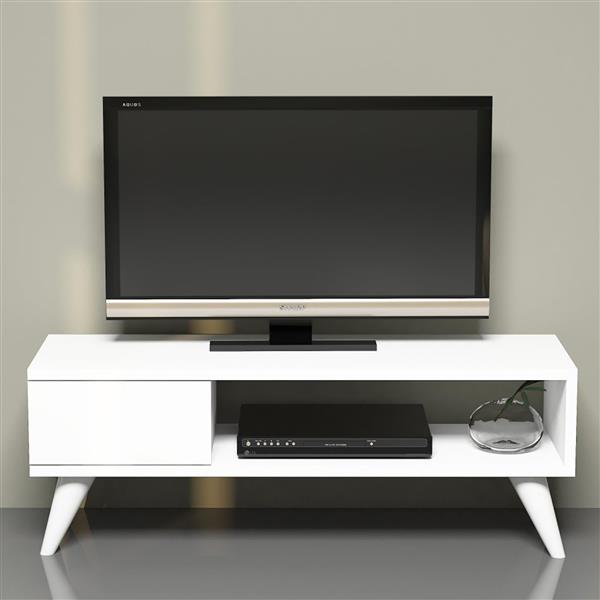 Grote foto en.casa tv meubel aarup 90x30x33 cm wit huis en inrichting overige