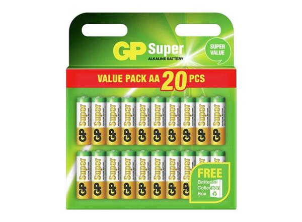 Grote foto gp super alkaline aaa batterijen 20 pack audio tv en foto algemeen