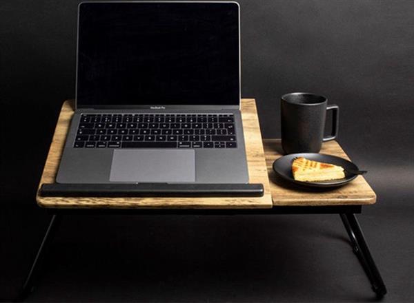 Grote foto gusta laptoptafel houtlook inklapbaar 53 x 30 x 19 cm huis en inrichting eettafels