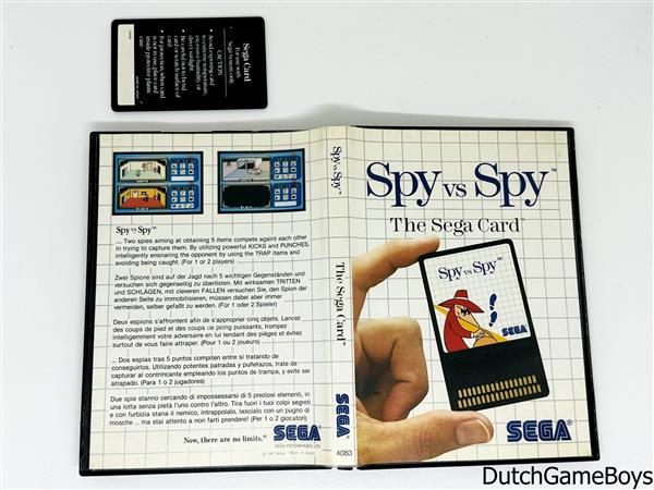 Grote foto sega master system spy vs. spy card game spelcomputers games overige games