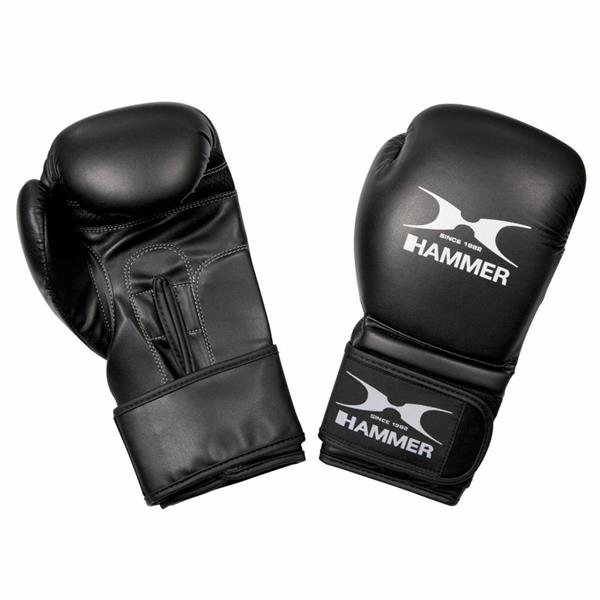 Grote foto hammer boxing bokshandschoenen premium training pu zwart 14 oz sport en fitness vechtsporten en zelfverdediging