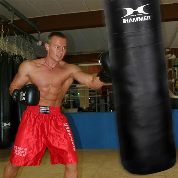 Grote foto hammer boxing bokshandschoenen premium training pu zwart 14 oz sport en fitness vechtsporten en zelfverdediging