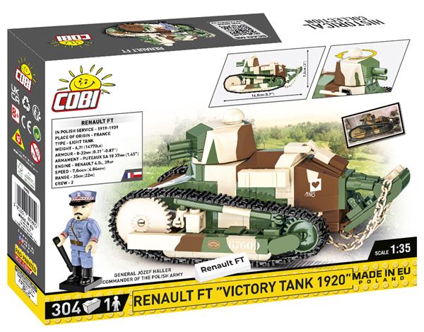 Grote foto cobi ww1 2992 renault ft victory tank 1920 kinderen en baby overige