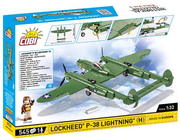 Grote foto cobi ww2 5726 p38h lightning kinderen en baby overige