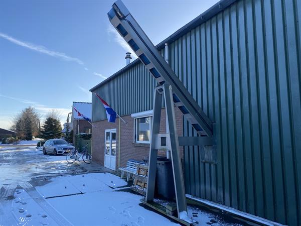 Grote foto rvs opvoerband elevator doe het zelf en verbouw afvalverwerking