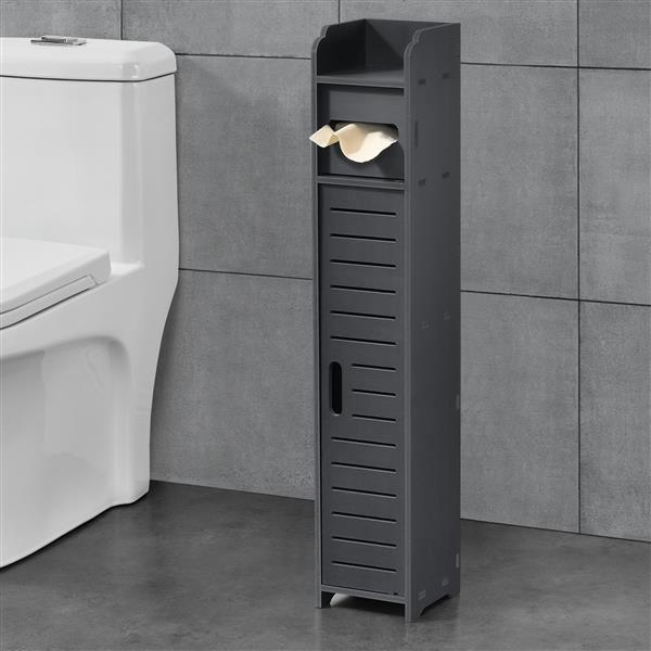 Grote foto toiletrol houder leoben hkc toiletkast 80x15x15 cm donkergrijs doe het zelf en verbouw sanitair