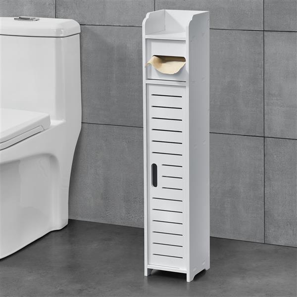 Grote foto toiletrol houder leoben hkc badkamerkast 80x15x15 cm wit doe het zelf en verbouw sanitair